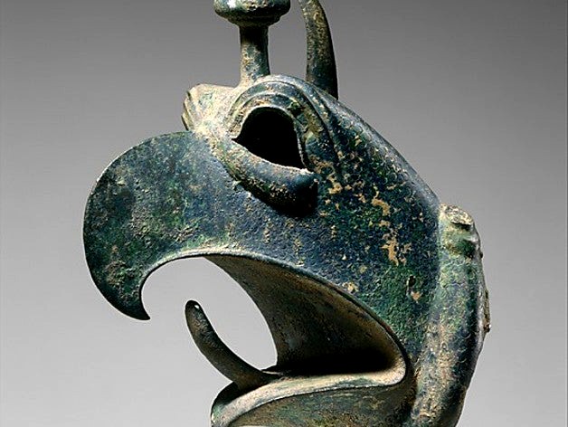 Bronze head of a griffin by bdipaolo