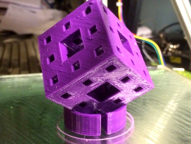 Menger sponge with external support by owens