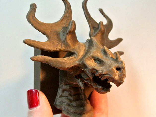 Forest Dragon Wall-Mount Head by JuliaTruchsess