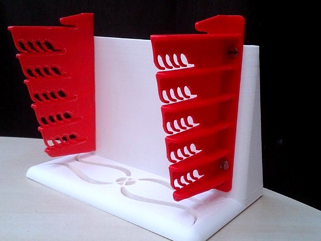 bookend for glass plate rack by The3dPrintHouse