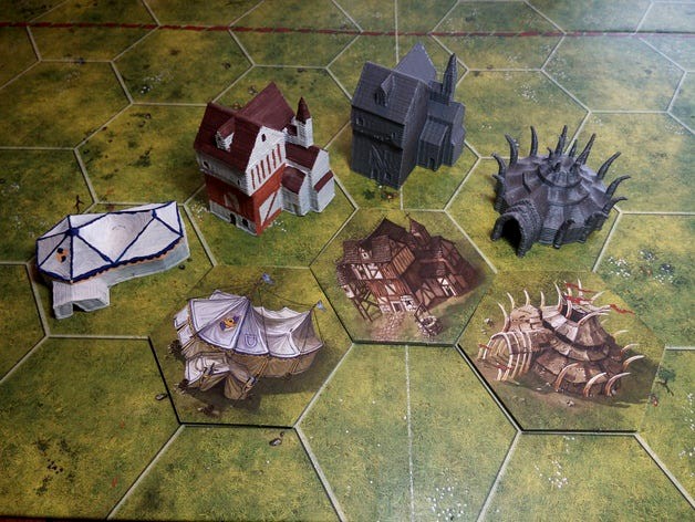 Buildings for Battlelore 2nd edition by epengr