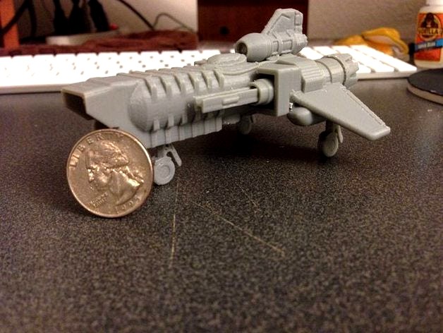 BSG Viper Mk II inspired from Kerbal Space program replica by cudbur