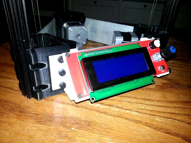 Bracket for RepRap Smart Controller for Cerberus Pup by fc3sbob