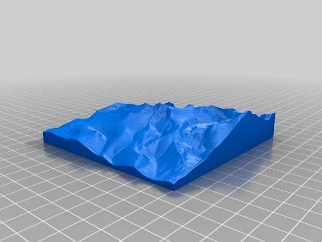 Yosemite's Mt Clark: 5km 1:50,000 by Shapespeare