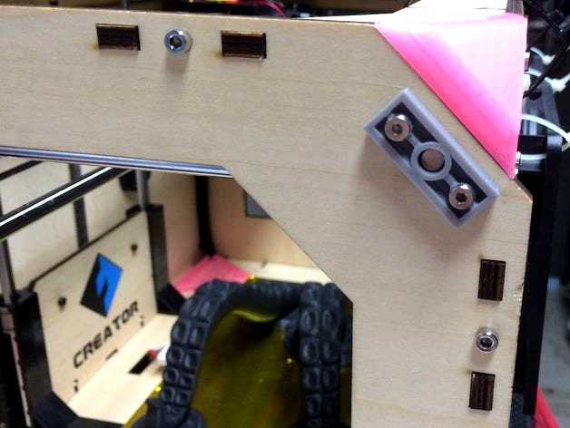 FlashForge Replicator Case Bearing Bracket by dssguy1