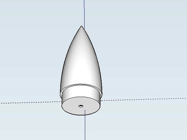 Model Rocket Nose Cone by CyberNY 3d