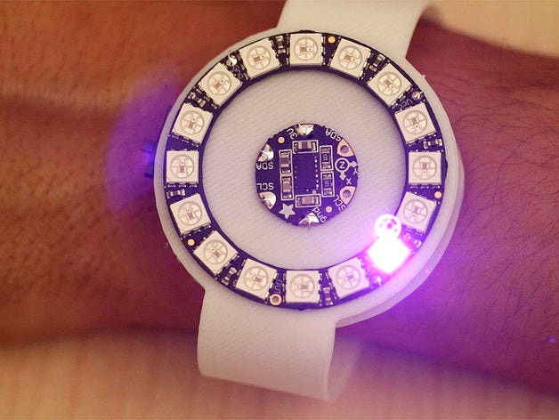 Motion-Activated LED Wristband by adafruit