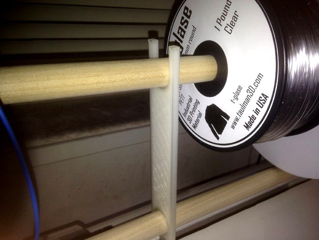 Robo3D Top Mounted Dowel Spool Holder by melodybliss