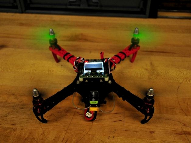 Mini Flamewheel Quadcopter With Landing Gear by altairsam