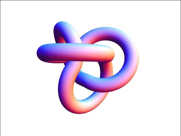 Prime Knot: 4_1 (figure-8 knot) by DesignByNumbers