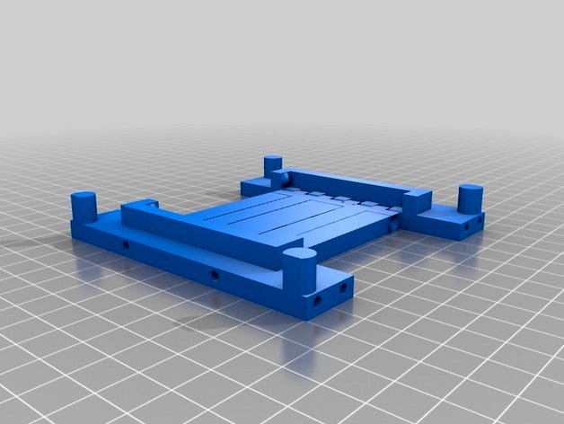 Printrbot Simple Adjustable Spool Stand / Coaster by benblur4