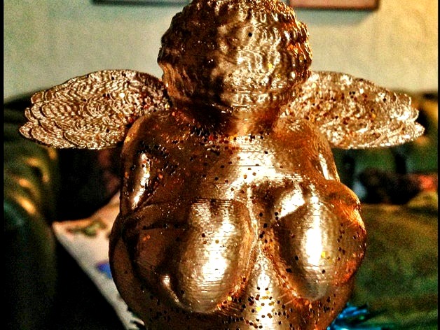 Winged 'Venus of Willendorf' Xmas Treetopper by NoneMoreNegative