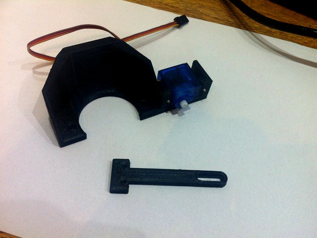 Graber i3 servo support for Greg´s bed auto leveling  by fabrimp