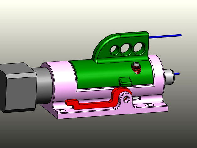 Screw/ Worm drive filament extruder Bowden by GadgetGuru314
