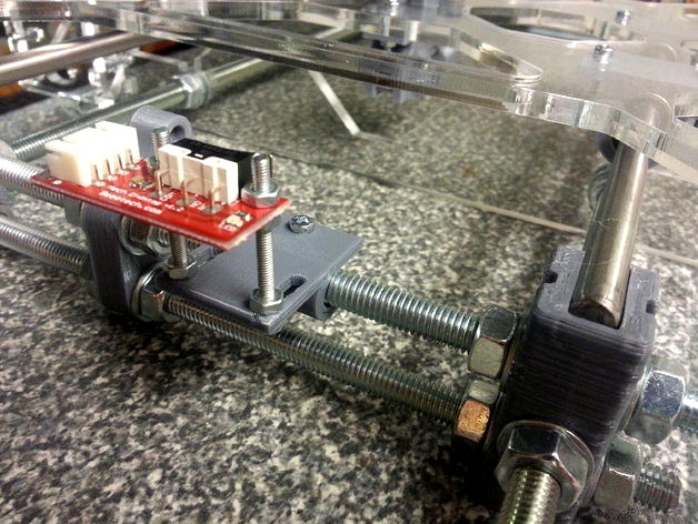 Y-Axis Adjustable EndStop v1.2 Holder 3DCR by Prenta