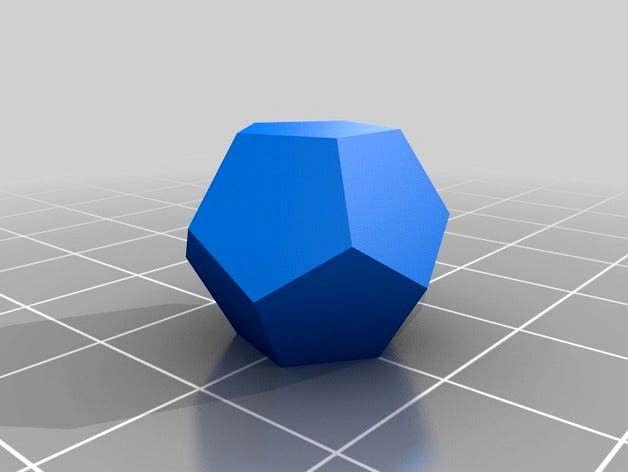 Simple openscad dodecahedron by RevK