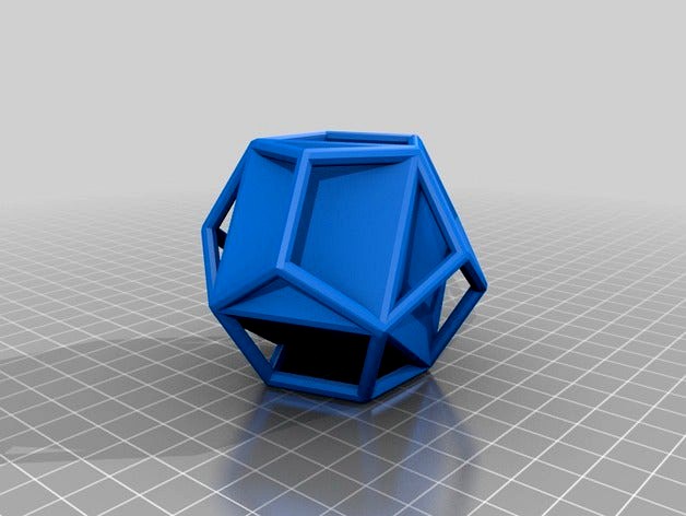 Dodecahedron + Cube by RevK