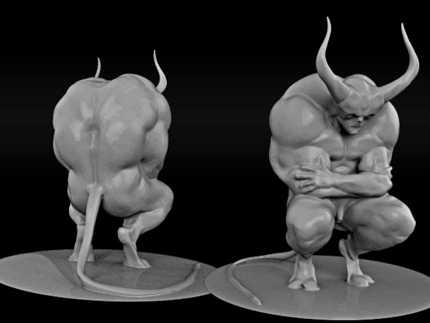 Meditating Devil by framedworld