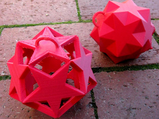 Christmas Ornaments from Pentagrams     by pmoews