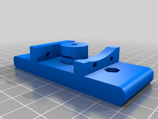 Budas adapter for Prusa i3 Rework extruder by VincentM