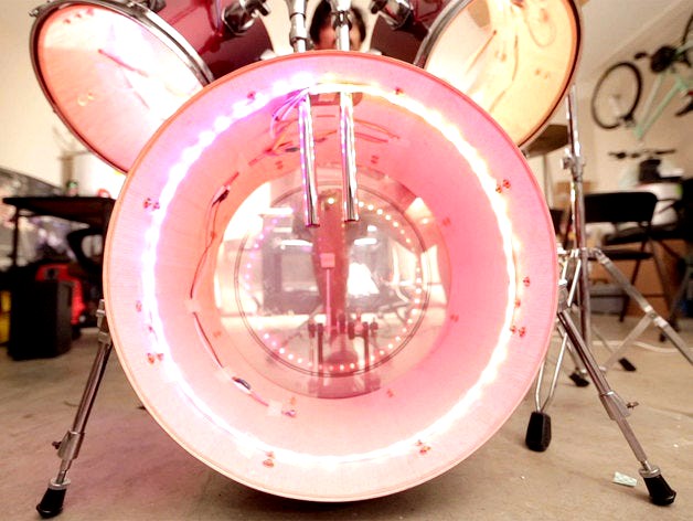 LED Drum Case for Gemma by adafruit