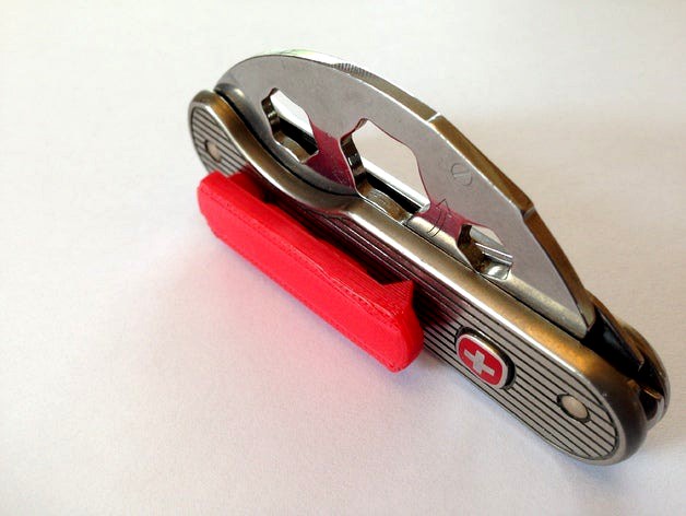 Pocket Clip Attachment for Wenger Titanium Mountaineer Knife by rhymenocerous