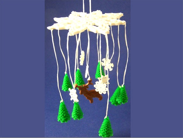 Winter Forest Ornamental Mobile by dutchmogul