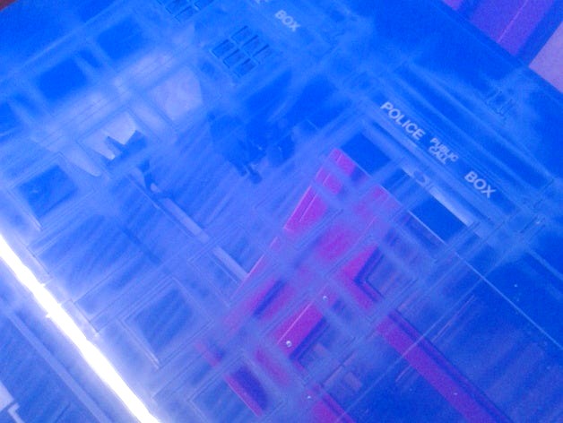 TARDIS on two interlocking planes for laser cutting by rabid_inventor