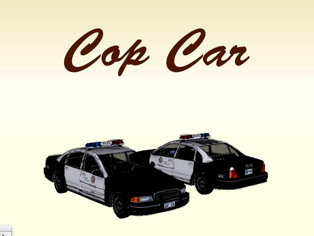 Cop Car for #WeLoveCars collection by Whatakuai by Whatakuai