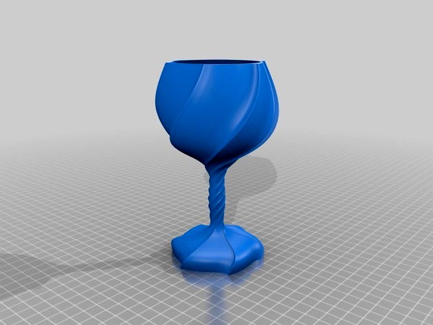 twisted wave goblet by Thingimijig