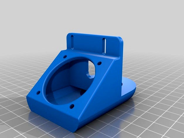 Prusa i3 Fan Duct for J-Head & Wade Extruders by Yvan