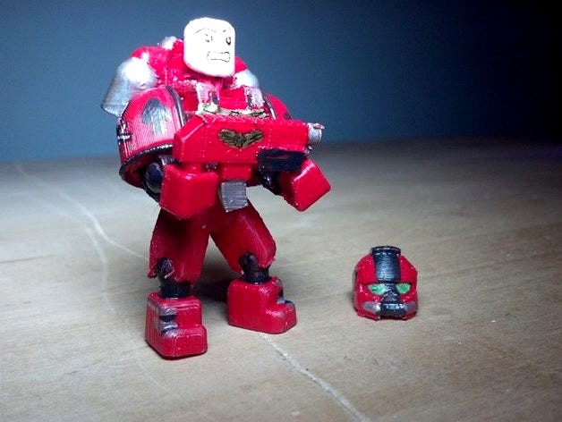 Space Marine - scalable and customisable - built off of Ghost 1.2 open source figure by Tony_D