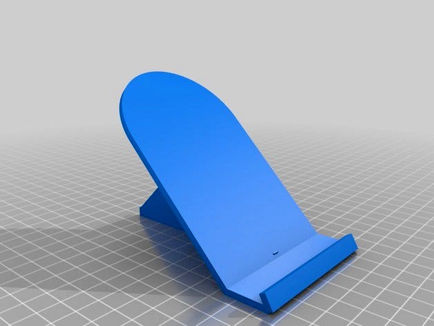 Phone Stand (HTC, One, Butterfly, iPhone 5 ... ) for larger phone by skyter