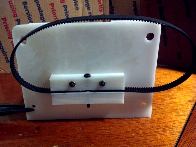 The "Crushinator" GT2 (or other) parameterized belt clamp for Ord Hadron by rnendel