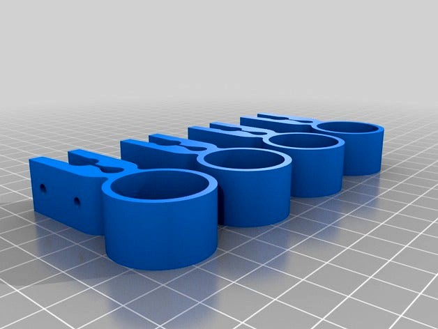 Unbreakable Prusa Z-rod stabilizer constraint (push on, retrofittable, with ring) by byteborg