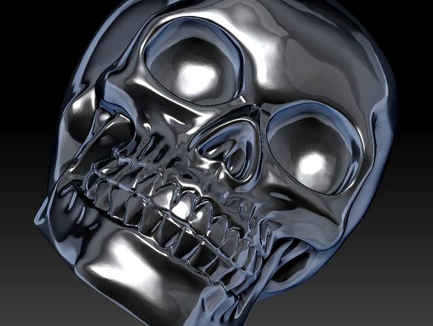 Celtic Skull originally scanned by Artec 3d  - Smooth Version (Celtic designs removed) and other slight modifications by SteelyD  by Steelyd