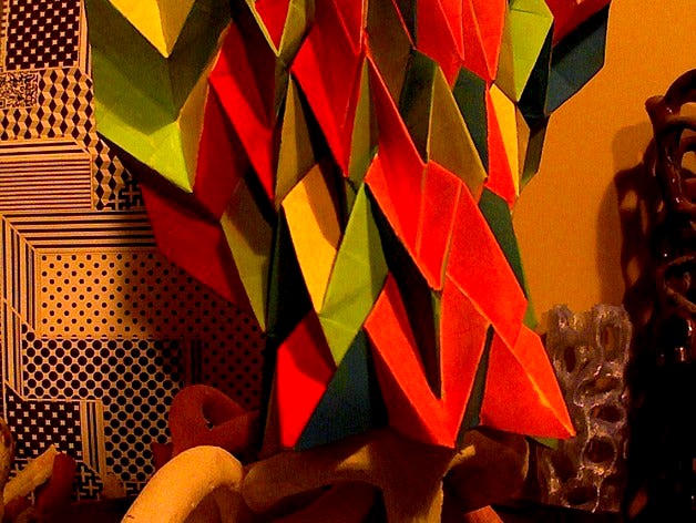Pleated Surface w. Bauble Base by tomburtonwood