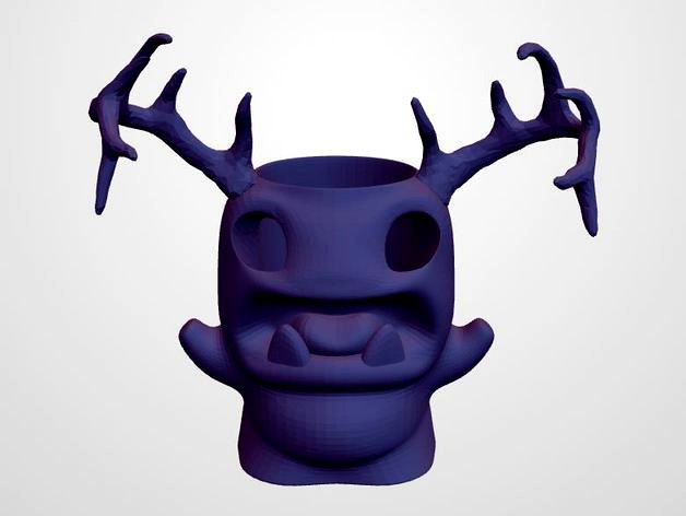 Monster + Antlers Pencil Pot by gtao