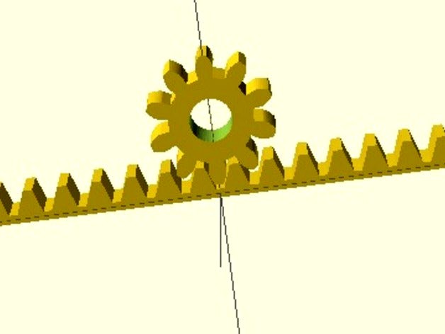 Simple rack and pinion code for reusing in other projects by sasa