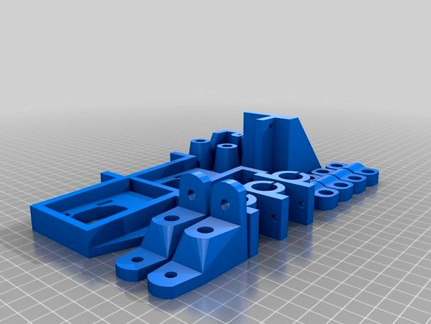 Adapto - 3d printer - parts grouped into "build pages" - 10/25/2013 by phreak42x