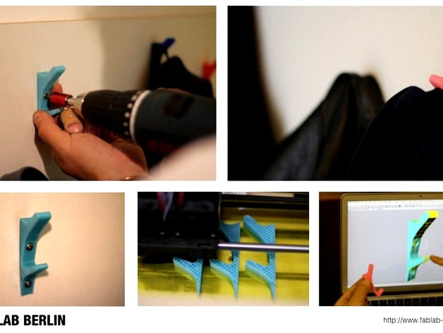 Coat Hook by FabLab-Berlin