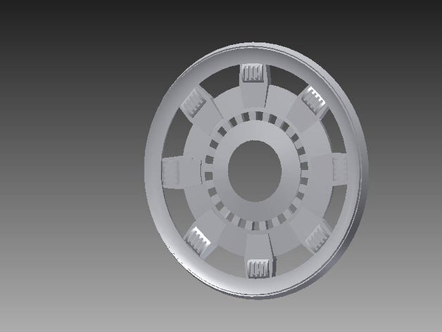 Ironman arc reactor top plate by that_engineer_guy