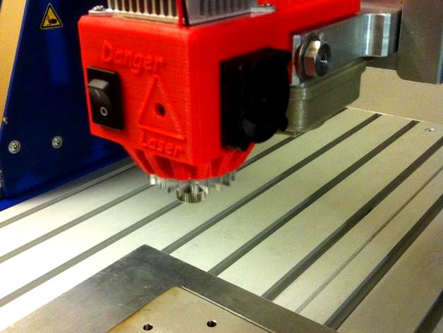 CNC Laser housing V2.2  for 12 mm diameter laser Diode by Printcontrol