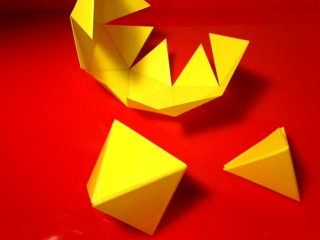 Triangular polyhedral nets by mathgrrl