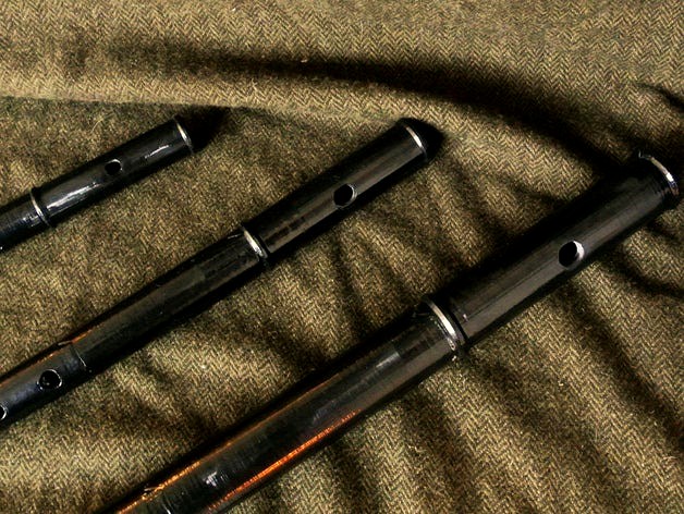 Folk flute in tenor, alto, and soprano (+8) sizes by pfh