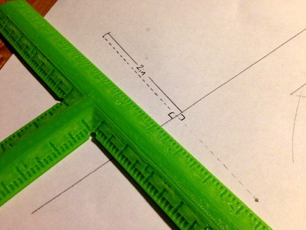 Right Angle T Ruler (6 inches) by cduck