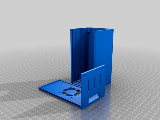 RAMPS 1.4 enclosure for i3 single sheet frame. by brew0498