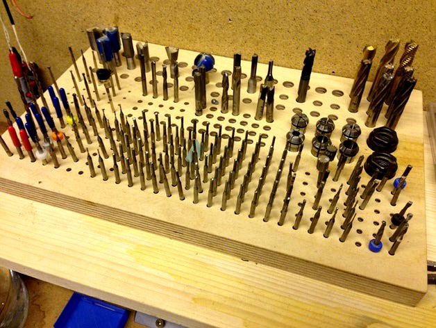 CNC Milling Tool Tray by mighty