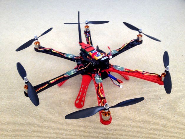 3D Printed Hexacopter by wtn