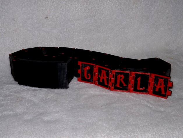 Letter/Name Belt With Customizing Tutorial by KingRahl